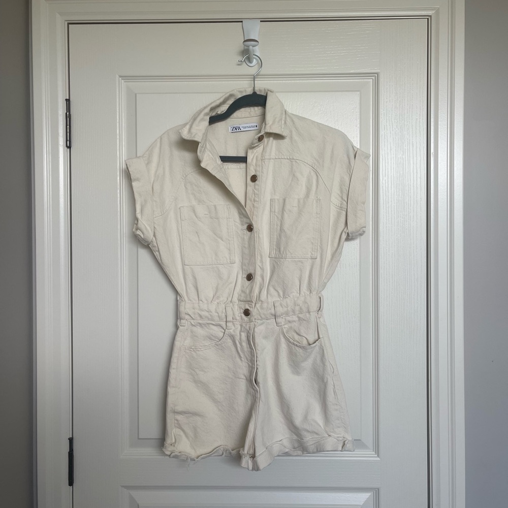 ZARA | Denim Romper